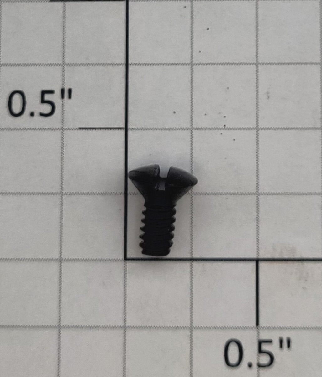 Lionel #6-32 x 1/4" Black Slotted Oval Head Machine Screw