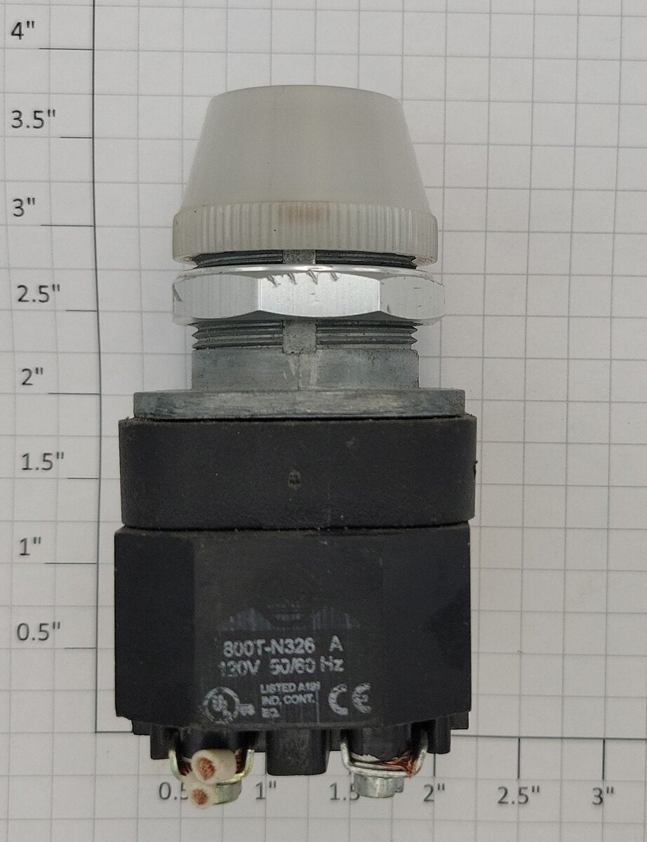 Allen-Bradley 800T-P16 Commercial Switch Panel Pilot Light w/ Frosted Lens