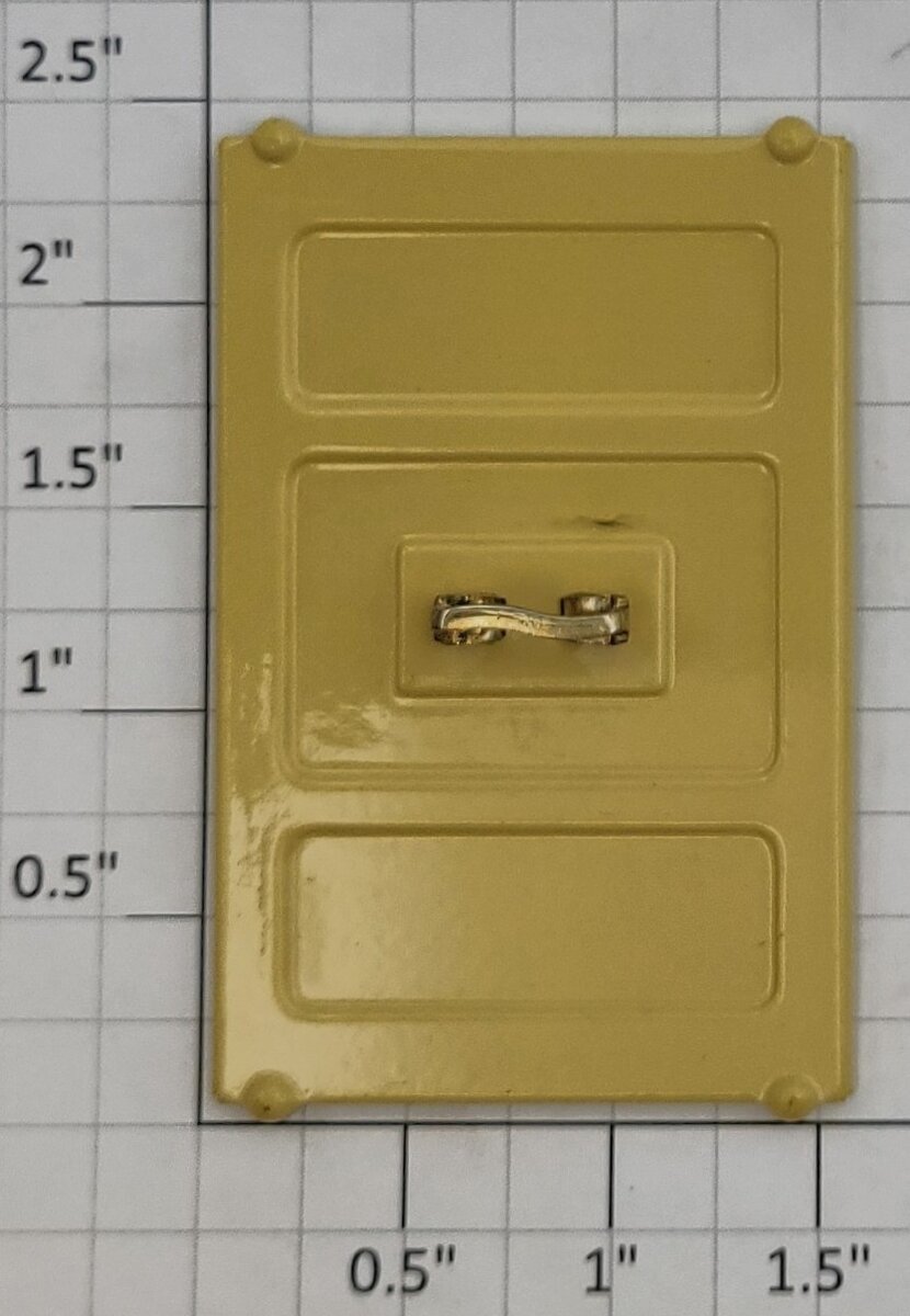 Lionel 214-11 Pale Yellow Small Boxcar Door with Brass Handle