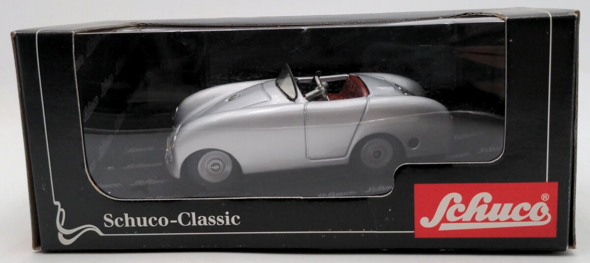 Schuco 01860 1:43 Classic 1955 Porsche 550 Examico Spyder Tinplate Windup Car