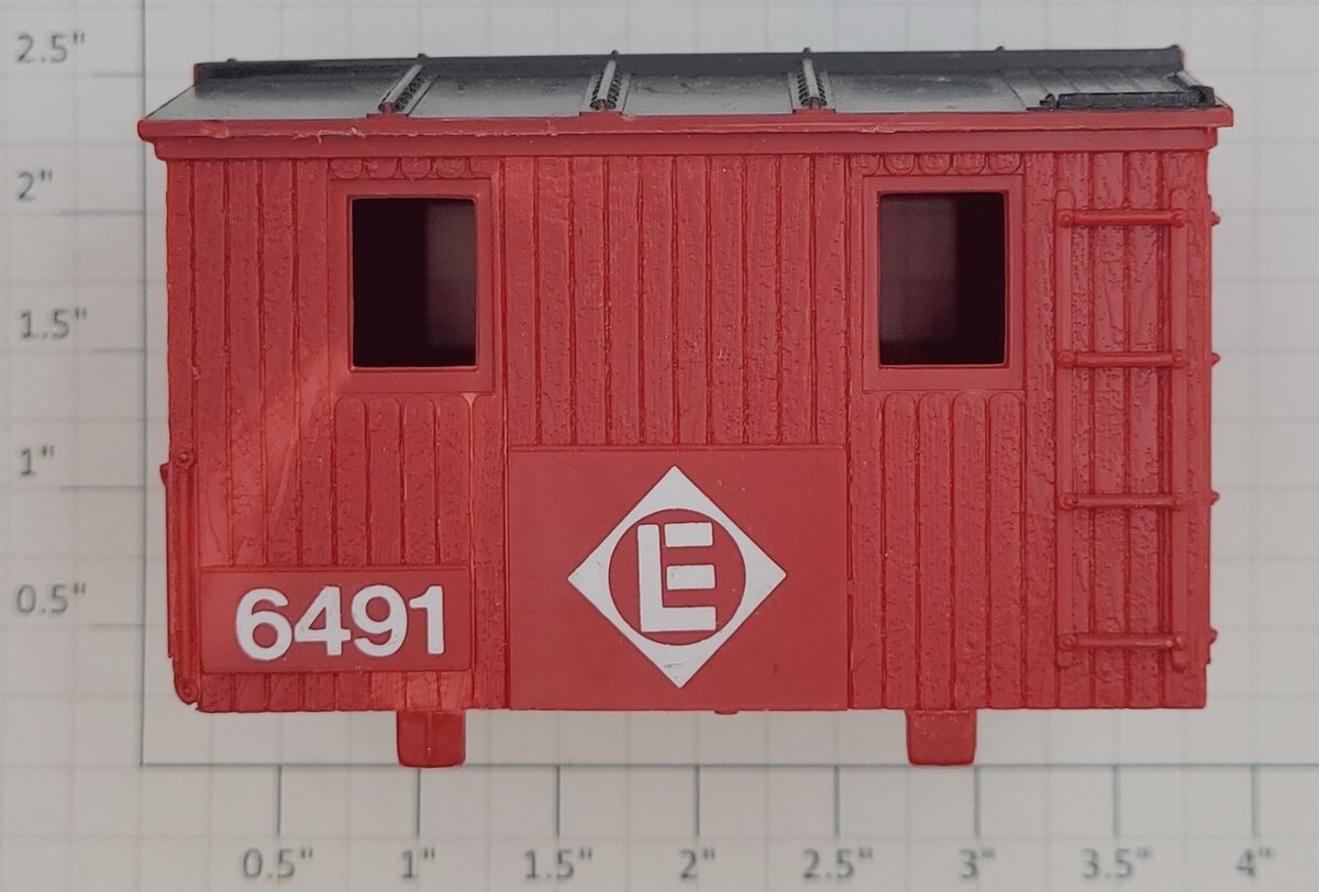 Lionel 6491-10 Red Plastic Erie Lackawanna Caboose Cabin Shell #6491