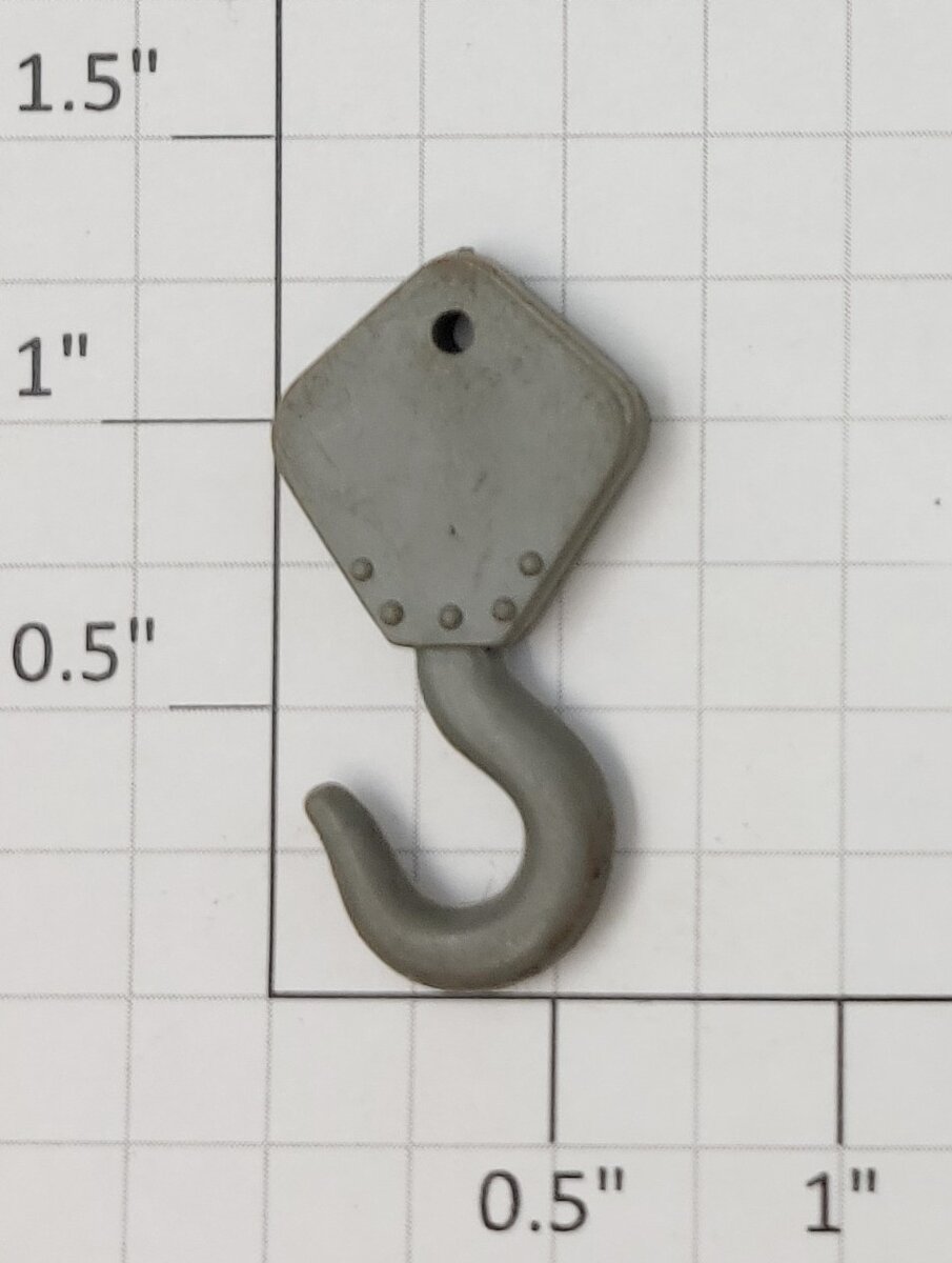 Lionel 29486-13 Gray Plastic Crane Block & Hook