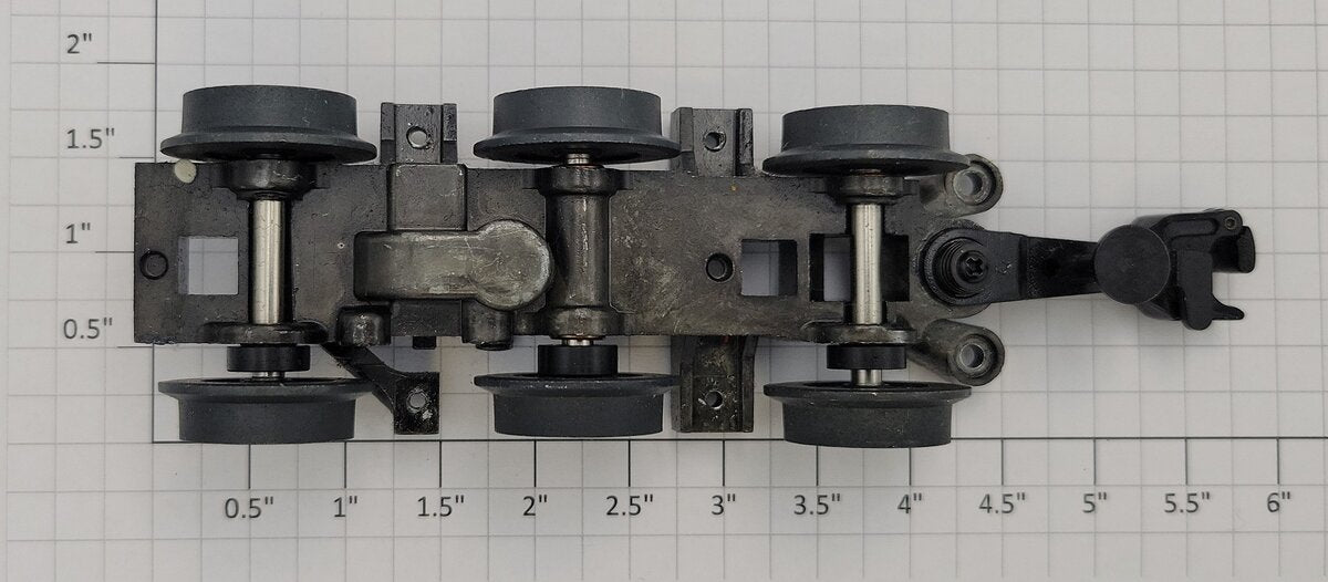 Lionel 39567-77 O Gauge Diecast ES44AC 6-Wheel Non-Powered Truck with Coupler