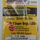 Evan Designs U37FF 3mm Fast-Flashing Red And Blue LED Kit (5-Pack)