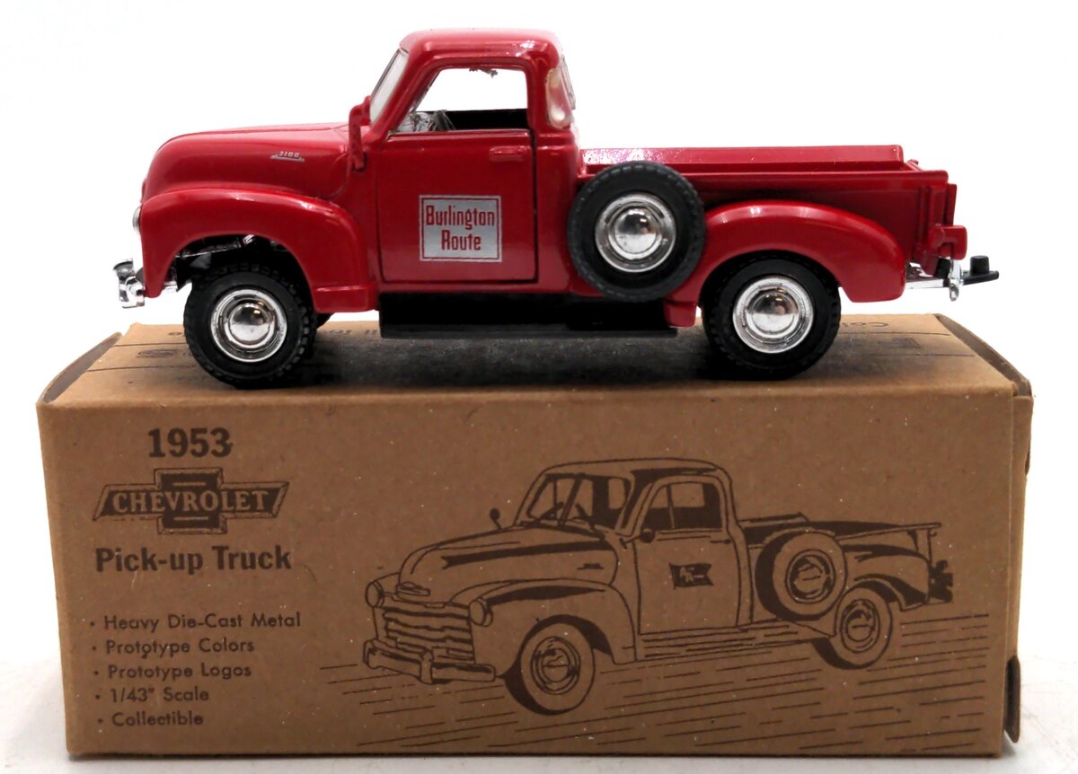 The Ink Well 7 1:43 Scale 1953 Chevy Pickup Truck Burlington Route Diecast Model
