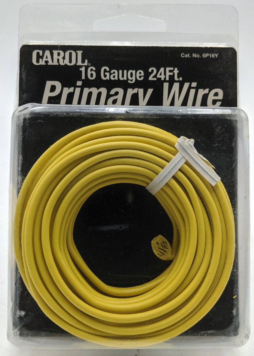 Carol 6P16Y 16 Gauge 24ft Primary Wire