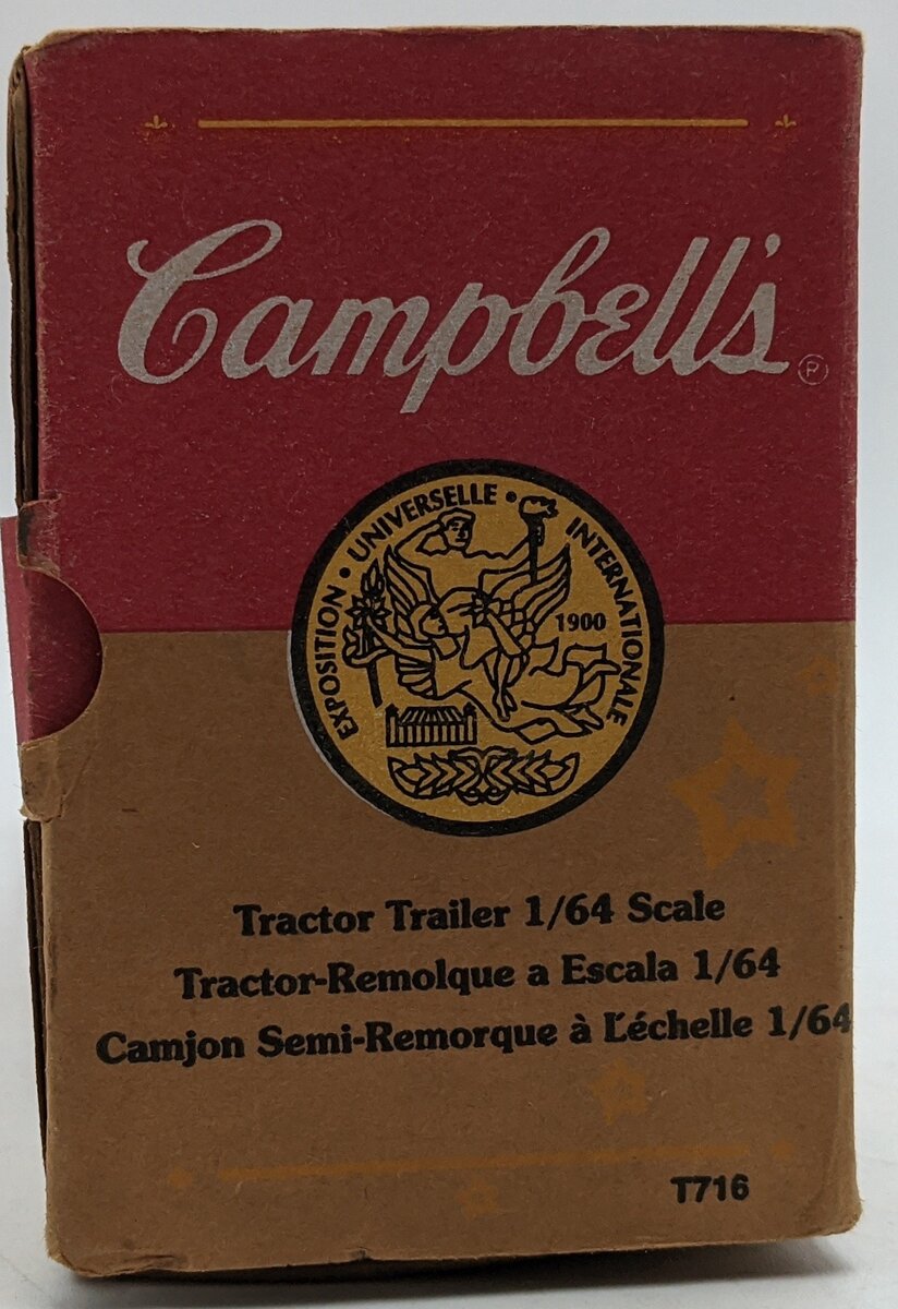 Ertl T716 1:64 Scale Diecast Campbells Soup Tractor Trailer
