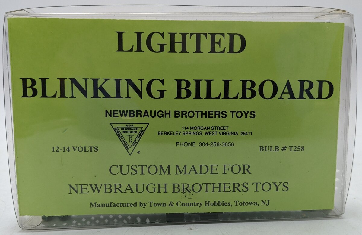 Newbraugh Brothers Toys 276 Newbraugh Brothers Toys Lighted Blinking Billboard