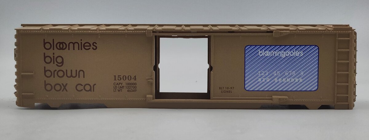 Lionel 15004-1 Brown Bloomingdale's Big Spender Boxcar Shell #15004