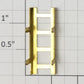 Acme 0512-15 O Gauge Brass 4-Rung Tender Ladder with Tabs