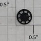Lionel 2419-23 Work Caboose Brake Wheel and Short Shaft Assembly