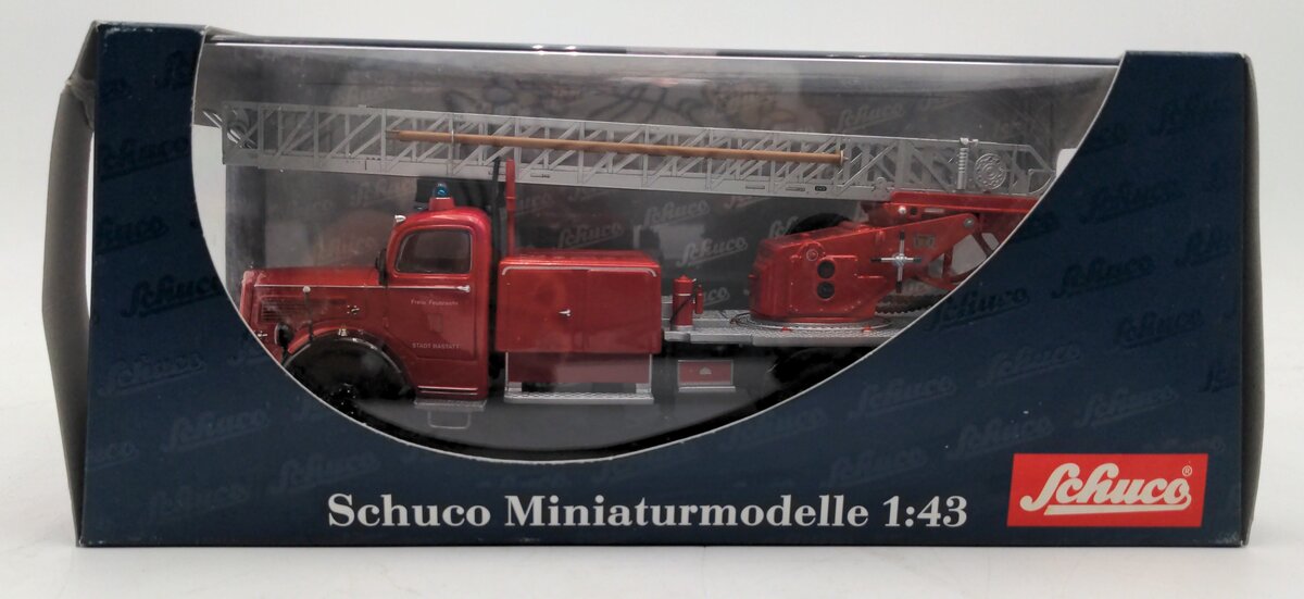 Schuco 03091 1:43 Scale Diecast Merc-Benz L660 Feuerwehr mit Drehleiter