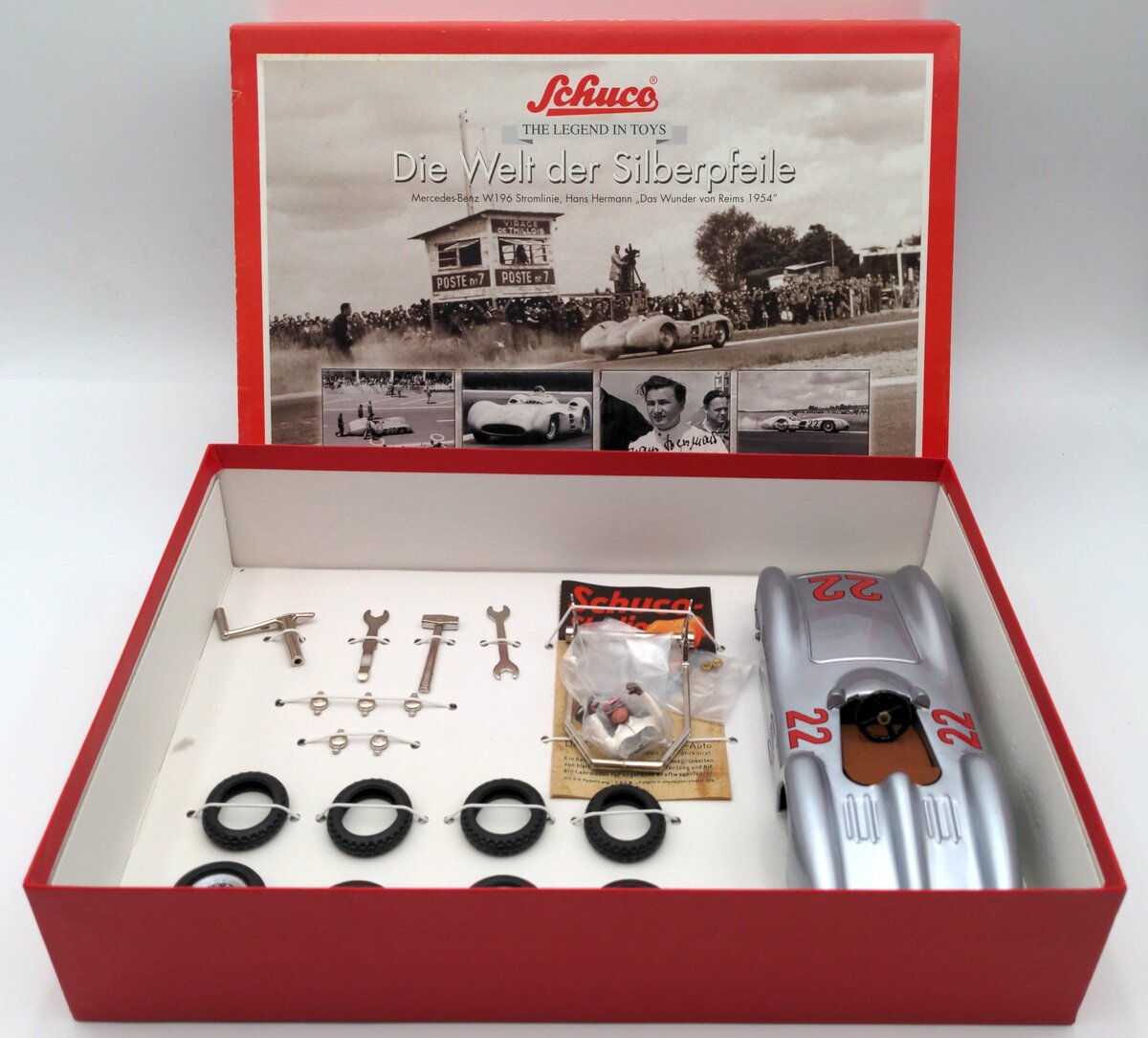 Schuco 01646 Tin-Lithograph Studio III Bausatz Wind-Up Car Kit