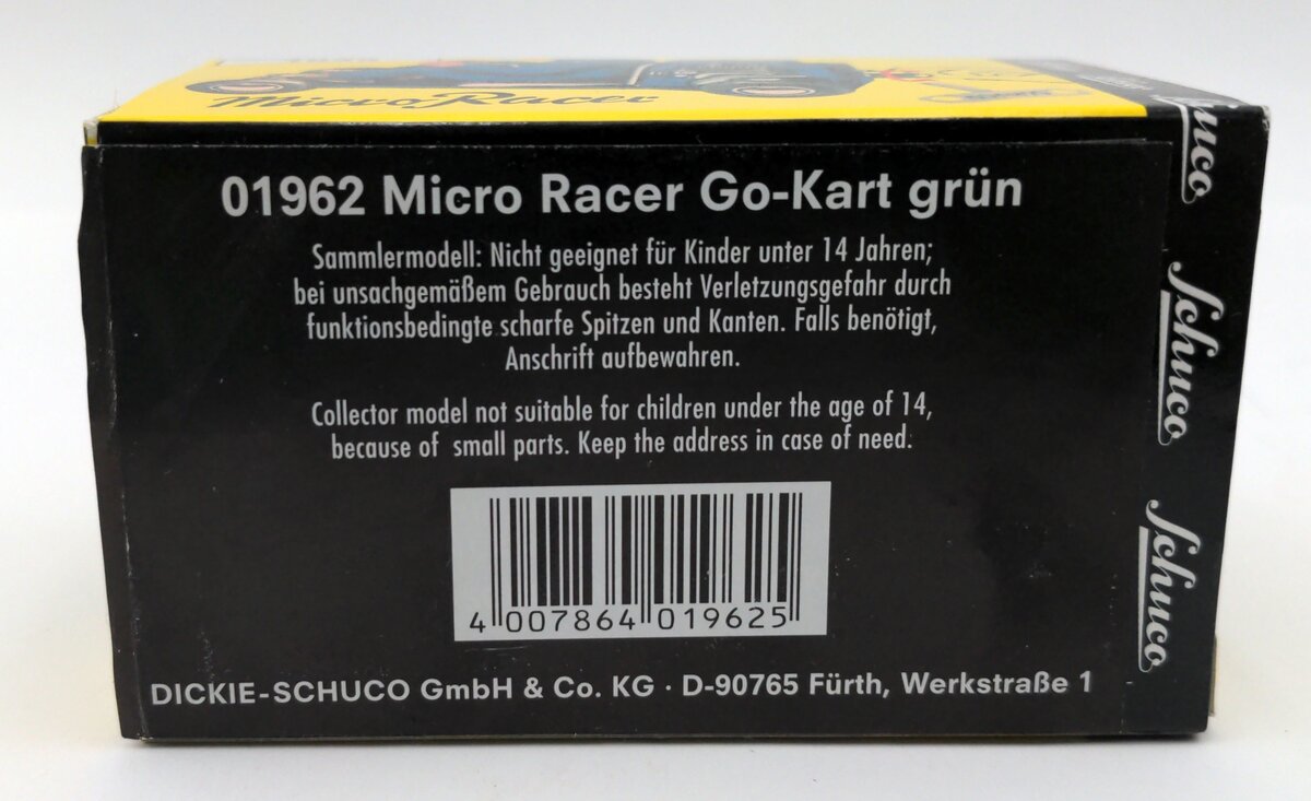 Schuco 02145 Wunder Der Technik Book & Wind-Up Racer Go-Kart Set