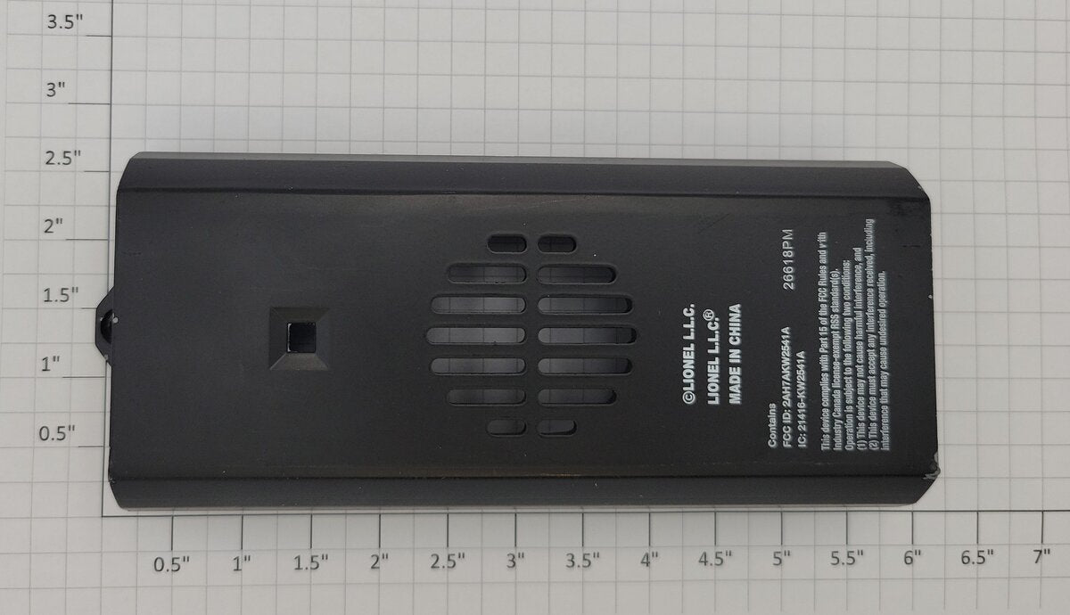 Lionel 28345-214 O Gauge Diecast SD70ACe Black Fuel Tank Speaker Cover