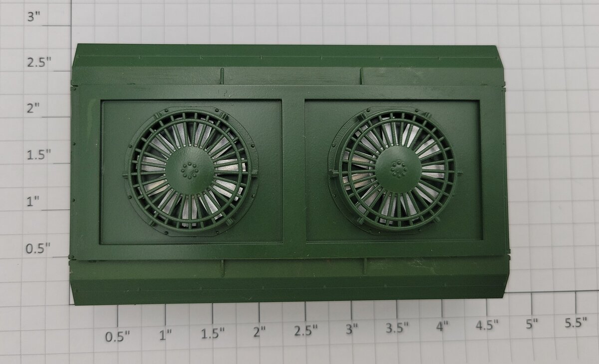 Lionel 28280-145 C&NW SD70ACe Diesel Green Radiator Housing w/ Silver Fans #1995
