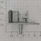 Lionel 39616-25 O Gauge E-9 Silver Cab Interior without Crew