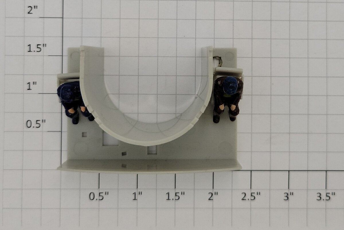 Lionel 2022121-135 O Gauge White Scale F Unit Cab Interior w/ Crew w/o Controls
