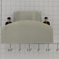 Lionel 2022121-135 O Gauge White Scale F Unit Cab Interior w/ Crew w/o Controls