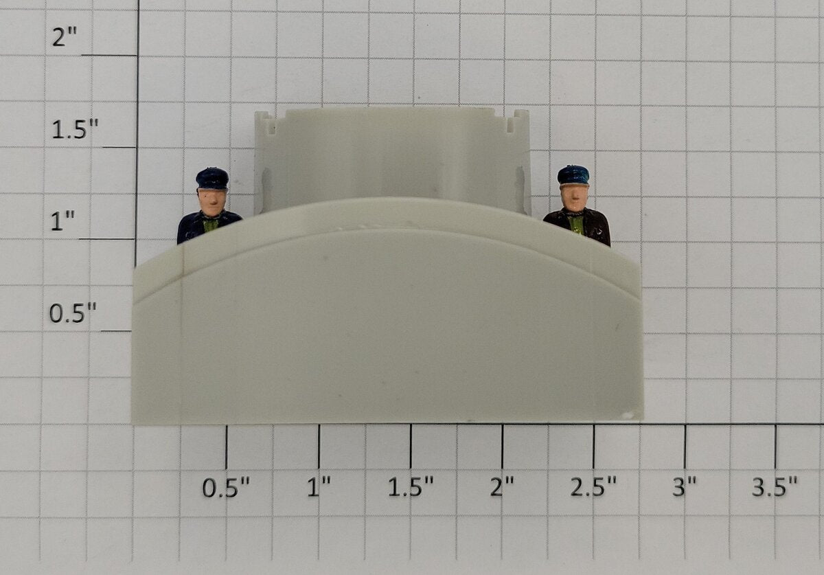 Lionel 2022121-135 O Gauge White Scale F Unit Cab Interior w/ Crew w/o Controls