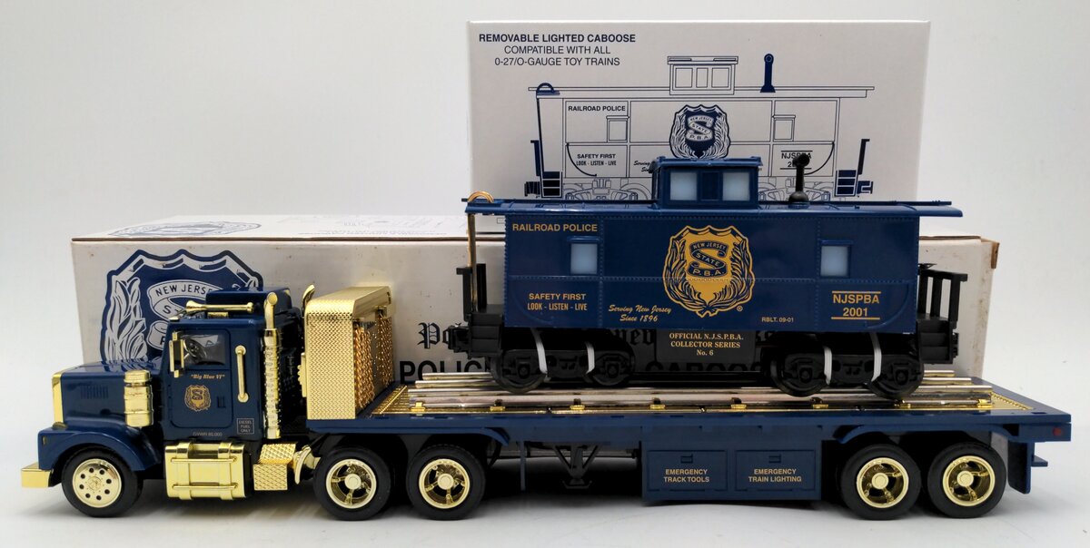 Taylor Made Trucks 2001 1:32  New Jersey State Police Flatbed Caboose Truck EX/Box