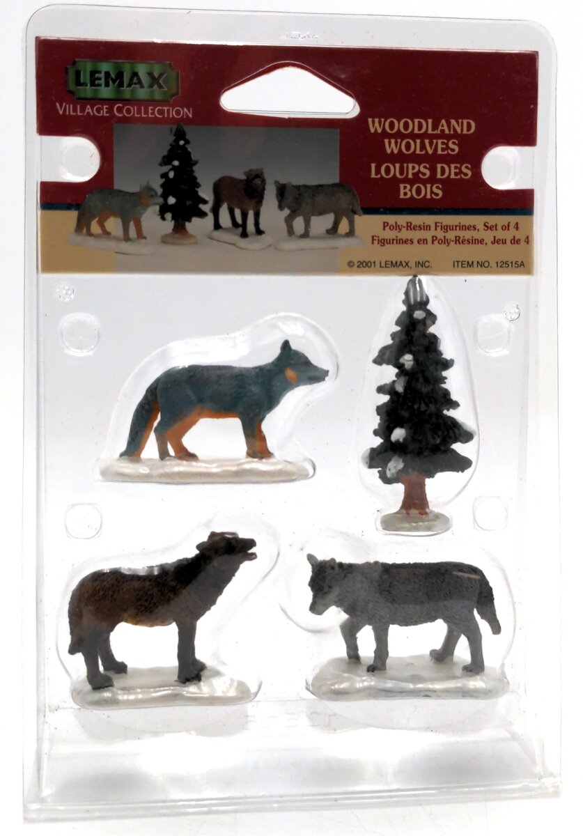 Lemax 12515 G Scale Woodland Wolves Village Collection
