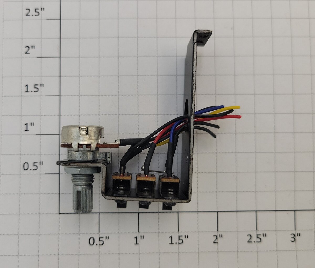 Lionel 1933163-033 O Gauge Alco PB 3 Function Switch w/ Potentiometer Assembly