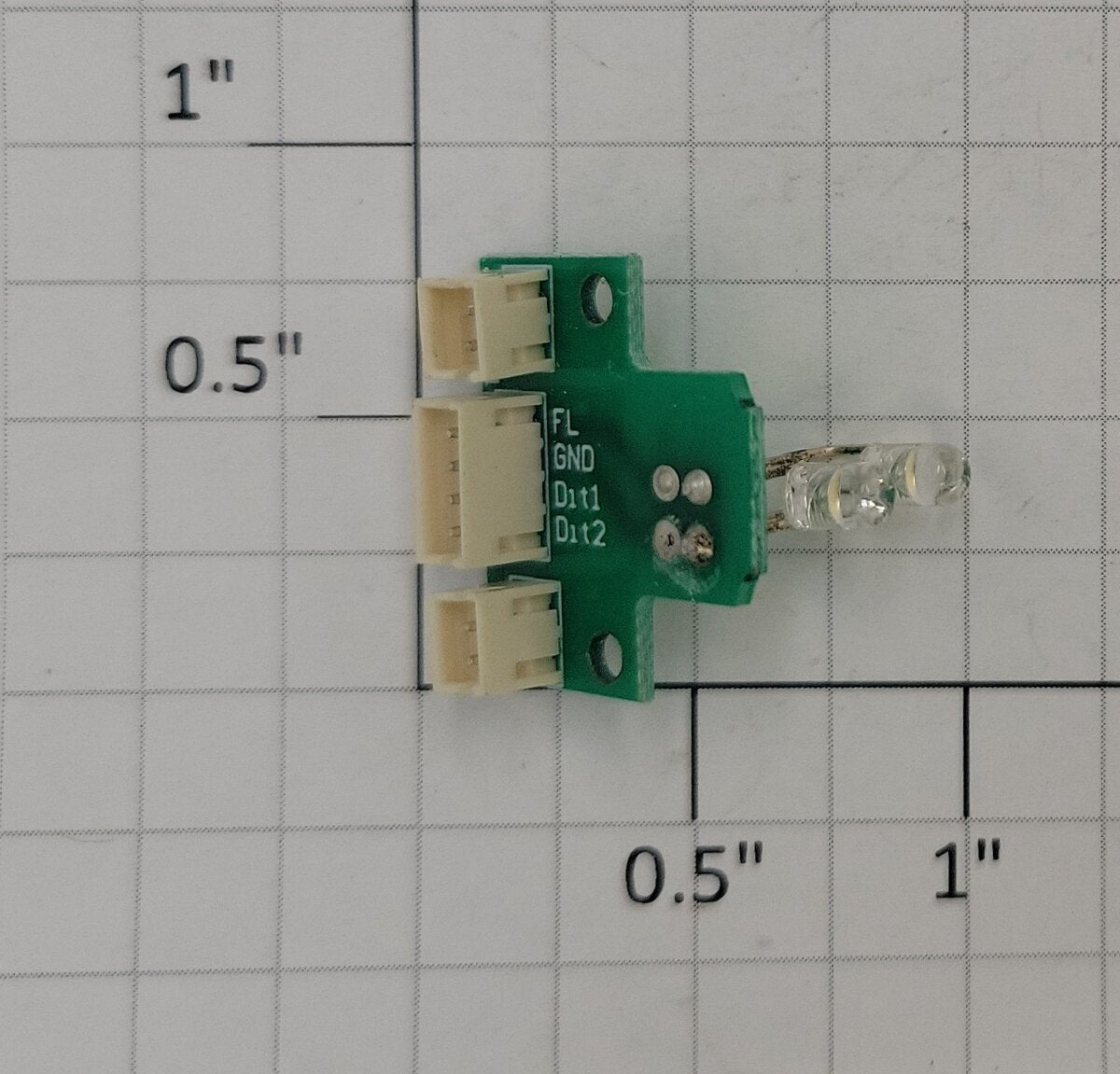 Lionel LED-1007 O Gauge Green 2 LED PCB Circuit Board