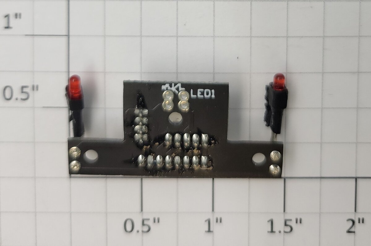 Lionel 2141-PCB O Gauge Red LED PCB Circuit Board