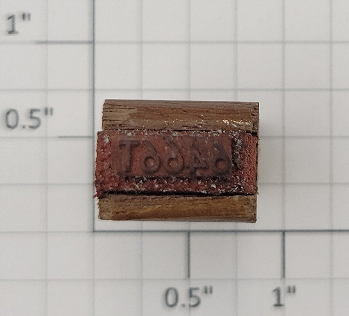 Lionel RS-6466T Tender Frame Underside Rubber Stamp #6466T