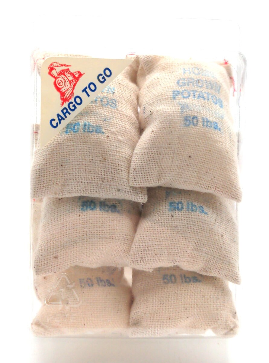 Cargo to Go 101-0814 G Scale Home Grown Potatoes 50lb Bags Qty 6