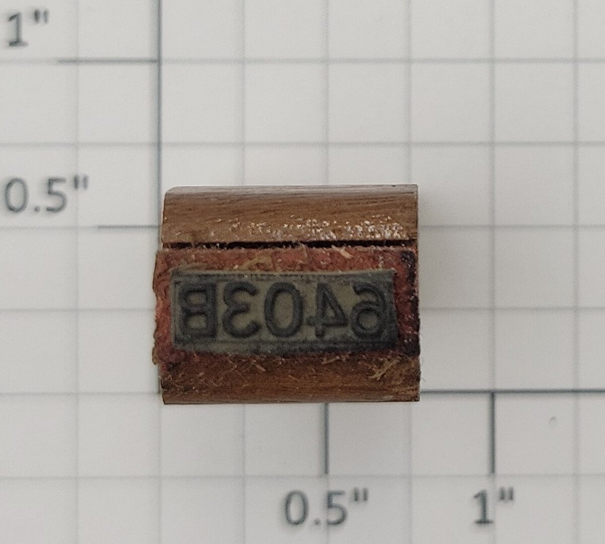 Lionel RS-6403B Tender Frame Underside Rubber Stamp #6403B