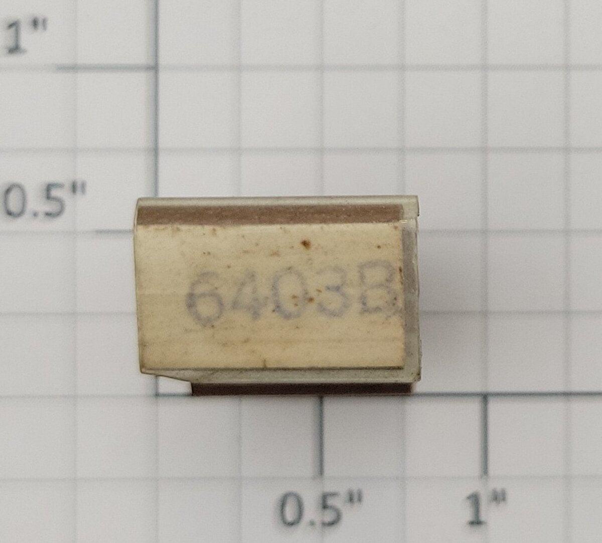 Lionel RS-6403B Tender Frame Underside Rubber Stamp #6403B