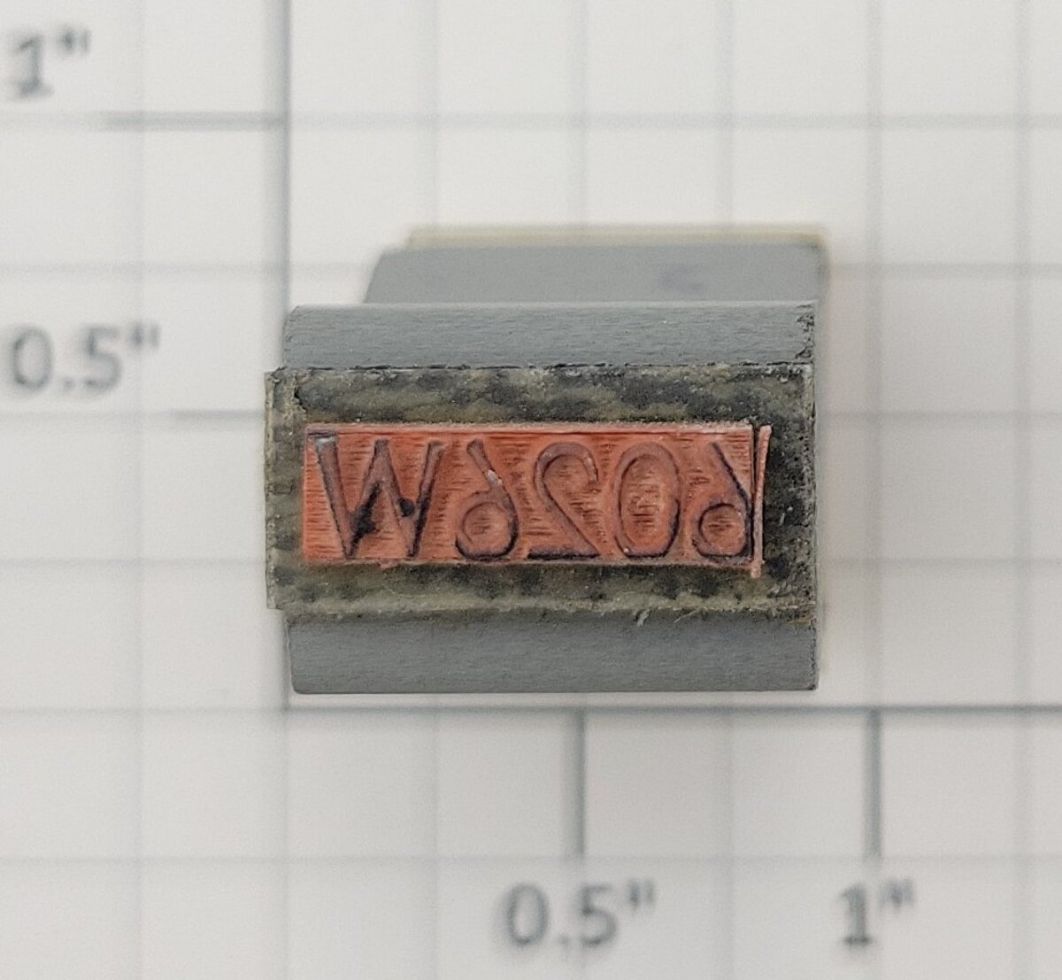 Lionel RS-6026W Tender Frame Underside Rubber Stamp #6026W