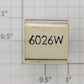Lionel RS-6026W Tender Frame Underside Rubber Stamp #6026W