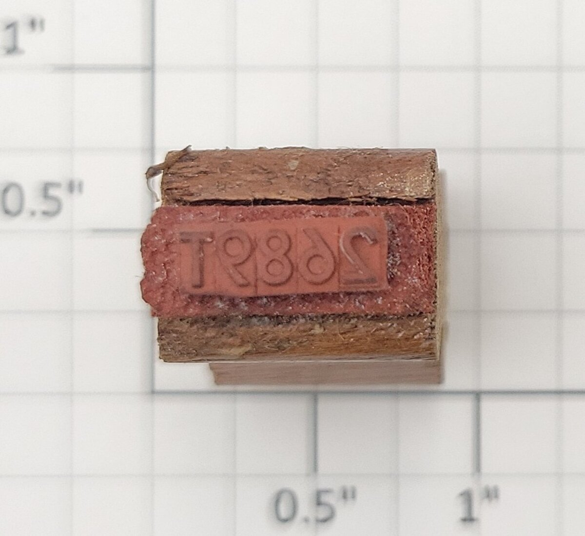 Lionel RS-2689T Tender Frame Underside Rubber Stamp #2689T