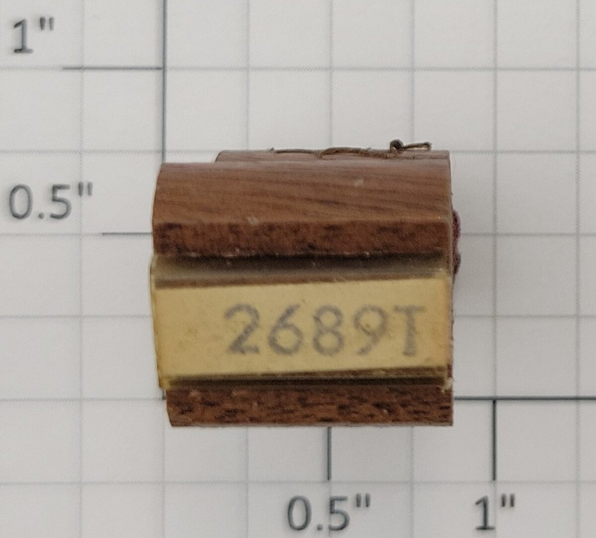 Lionel RS-2689T Tender Frame Underside Rubber Stamp #2689T