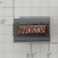 Lionel RS-6020W Tender Frame Underside Rubber Stamp #6020W