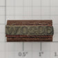 Lionel RS-6020W Tender Frame Underside Large Serif Rubber Stamp #6020W