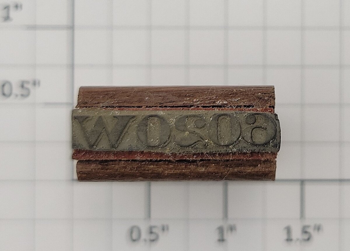 Lionel RS-6020W Tender Frame Underside Large Serif Rubber Stamp #6020W