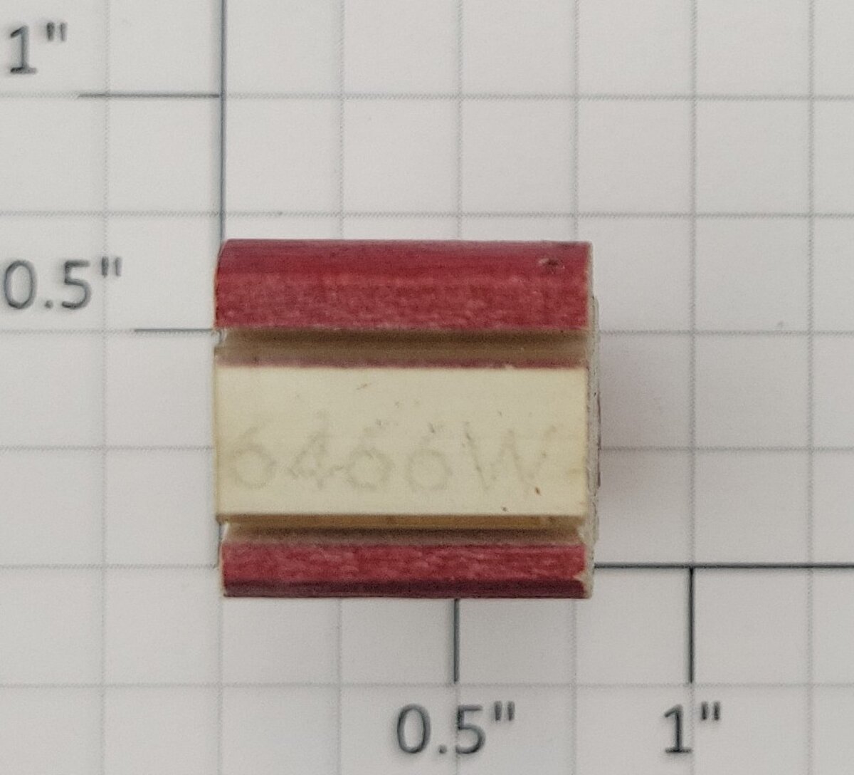 Lionel RS-6466W Tender Frame Underside Rubber Stamp #6466W