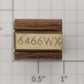 Lionel RS-6466WX Tender Frame Underside Rubber Stamp #6466WX