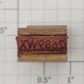 Lionel RS-2689WX Tender Frame Underside Rubber Stamp #2689WX