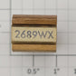 Lionel RS-2689WX Tender Frame Underside Rubber Stamp #2689WX