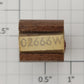 Lionel RS-02666W Tender Frame Underside Rubber Stamp #02666W