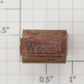 Lionel RS-2666W Tender Frame Underside Rubber Stamp #2666W