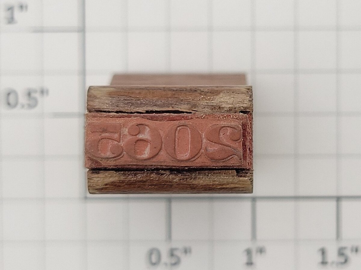 Lionel RS-2065 Steam Locomotive Serif Font Rubber Stamp #2065