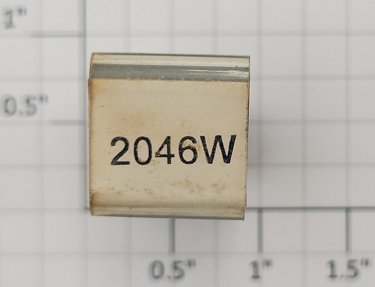 Lionel RS-2046W Tender Frame Underside Rubber Stamp #2046W