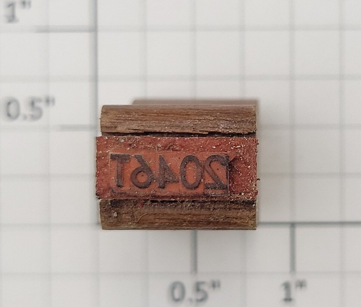 Lionel RS-2046T Tender Frame Underside Rubber Stamp #2046T