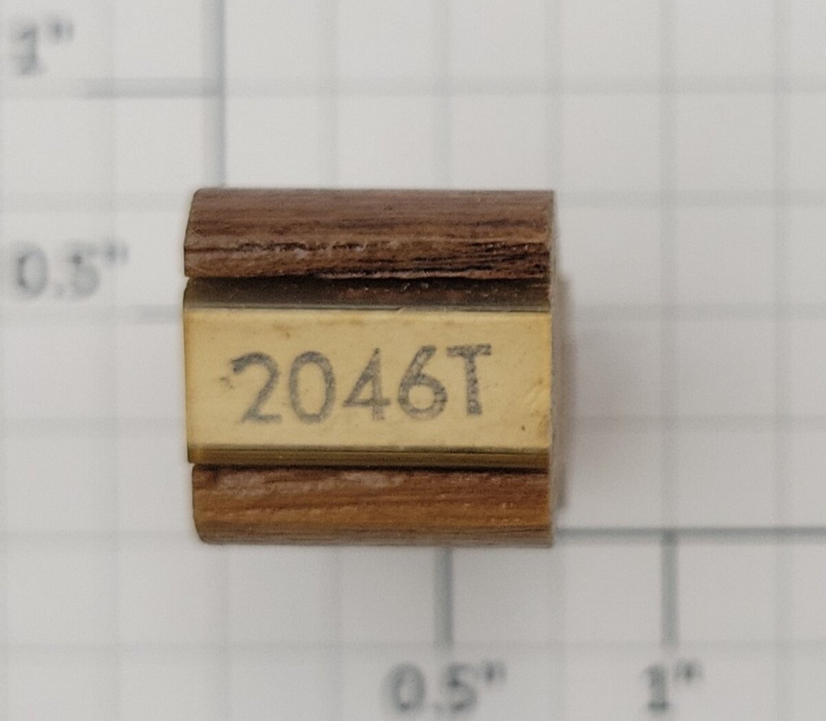 Lionel RS-2046T Tender Frame Underside Rubber Stamp #2046T